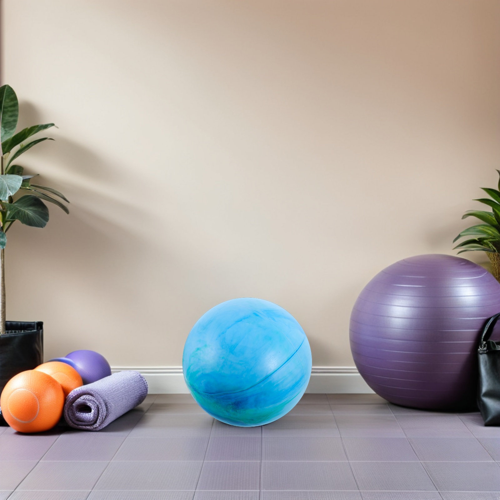 Exercise Ball Stability - 3Pcs Pilates Yoga Fitness Ball Small