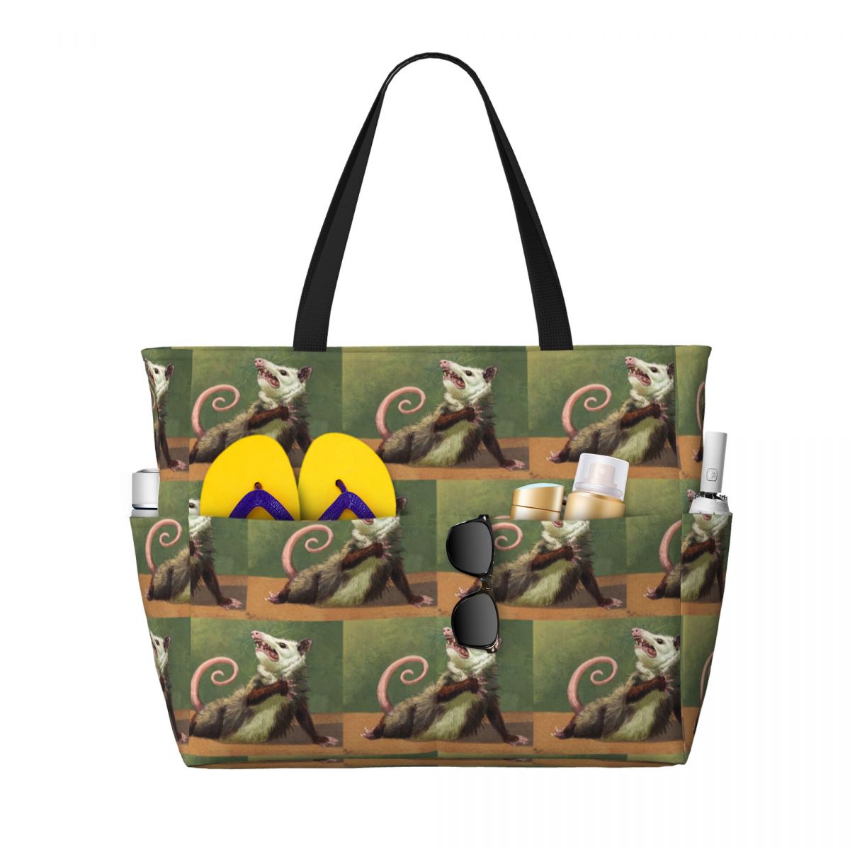 Yoga Fitness Tote - Amateur Opossum Actress Beach Tote Bag