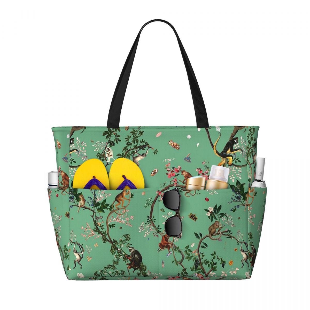 Monkey World Green Beach Tote  - đánh giá và giá Yoga Fitness World
