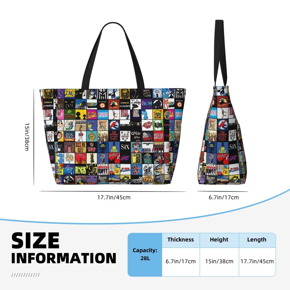 Broadway Musical Theatre Logos - đánh giá và giá Yoga Fitness Tote