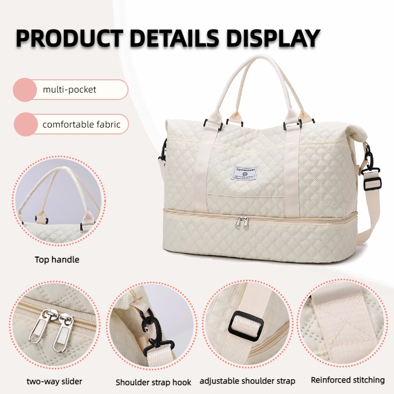 Large Capacity Travel Duffels  - đánh giá và giá Yoga Fitness Tote