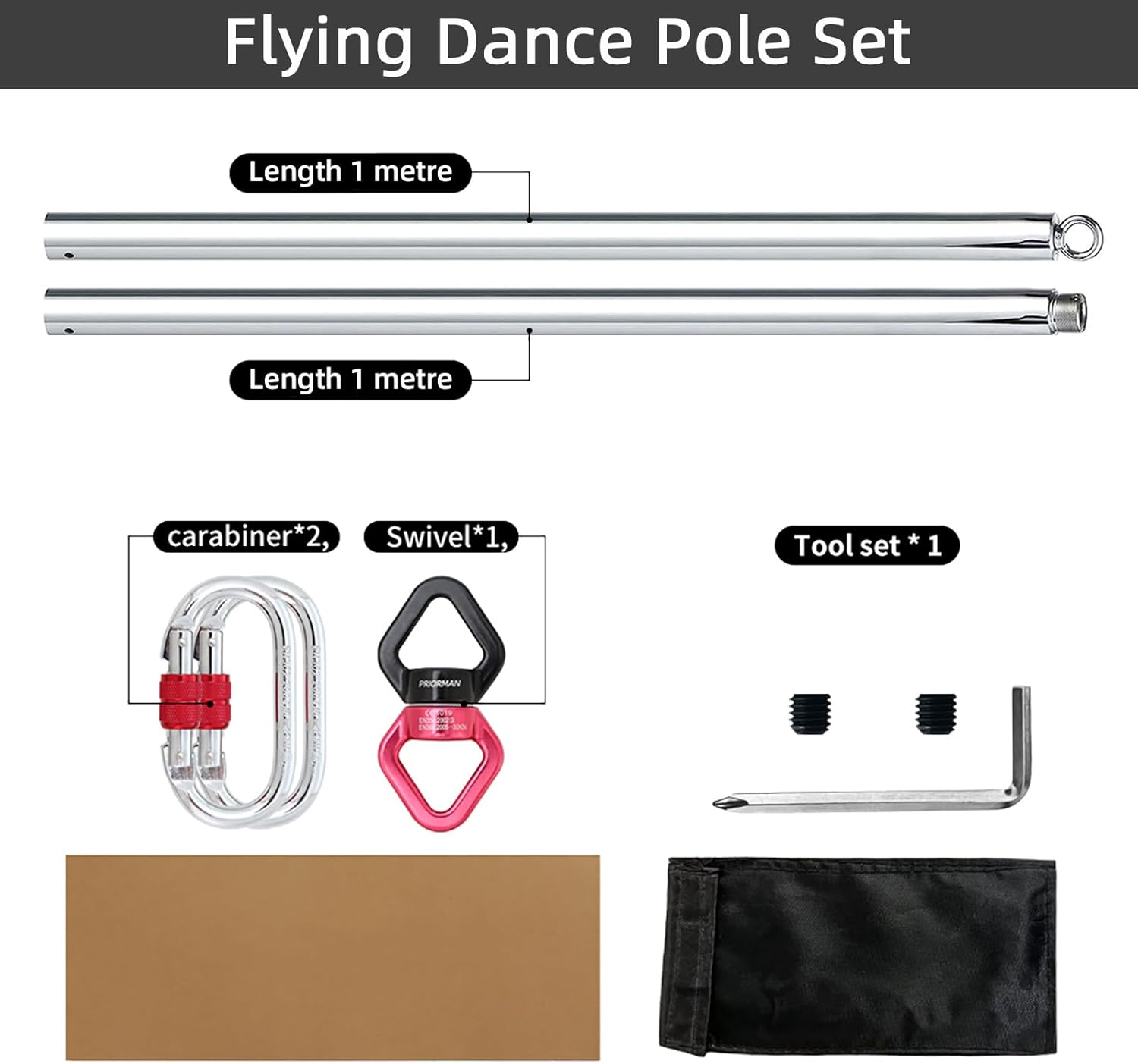 Aerial Flying Dance Pole 2M 36 - đánh giá và giá Yoga Fitness Spinning