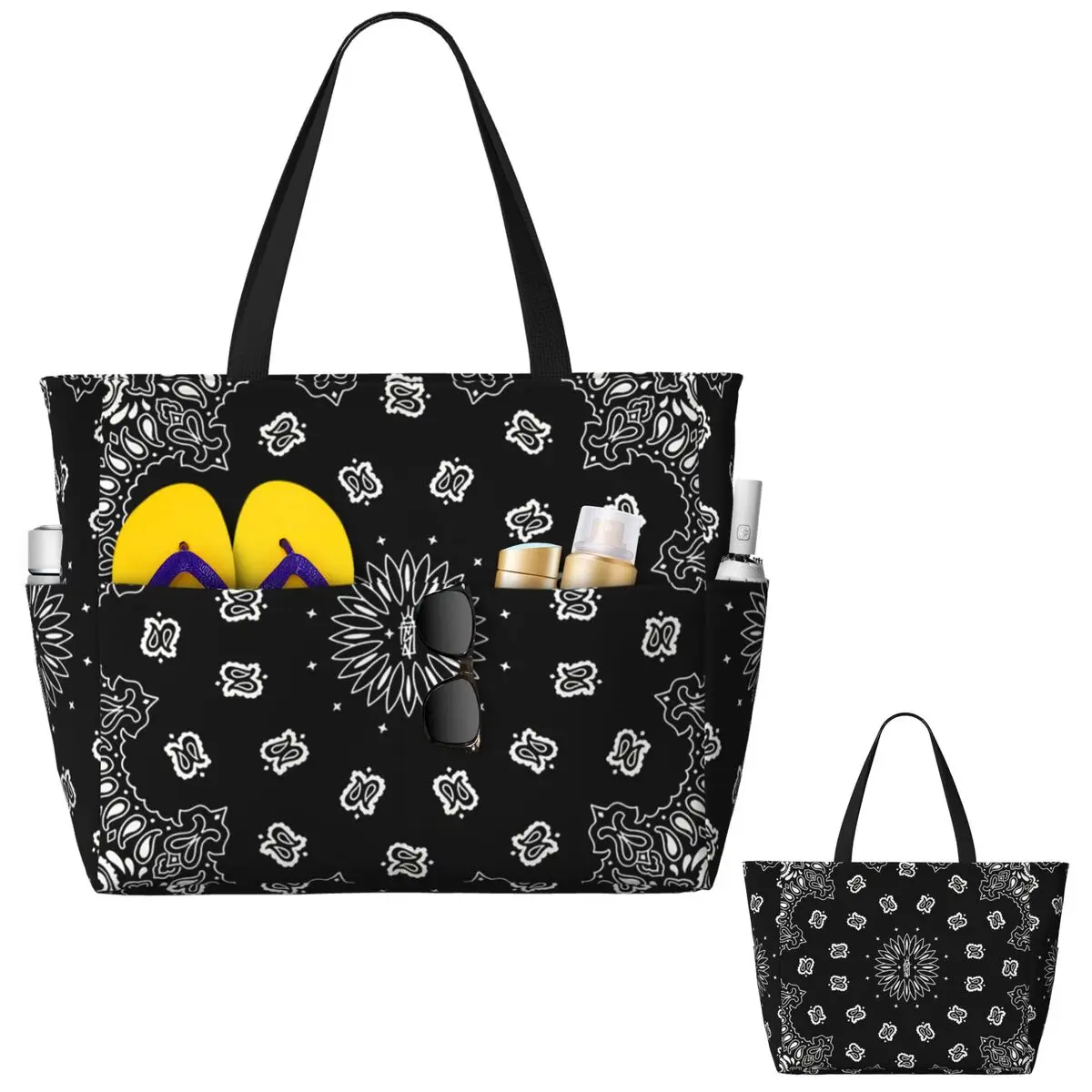 Bandana Custom Beach Tote Bag  - đánh giá và giá Yoga Fitness Tote