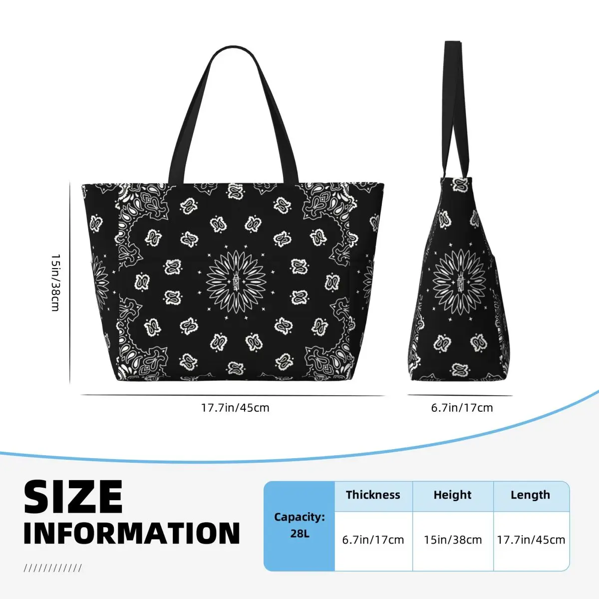 Bandana Custom Beach Tote Bag  - đánh giá và giá Yoga Fitness Tote