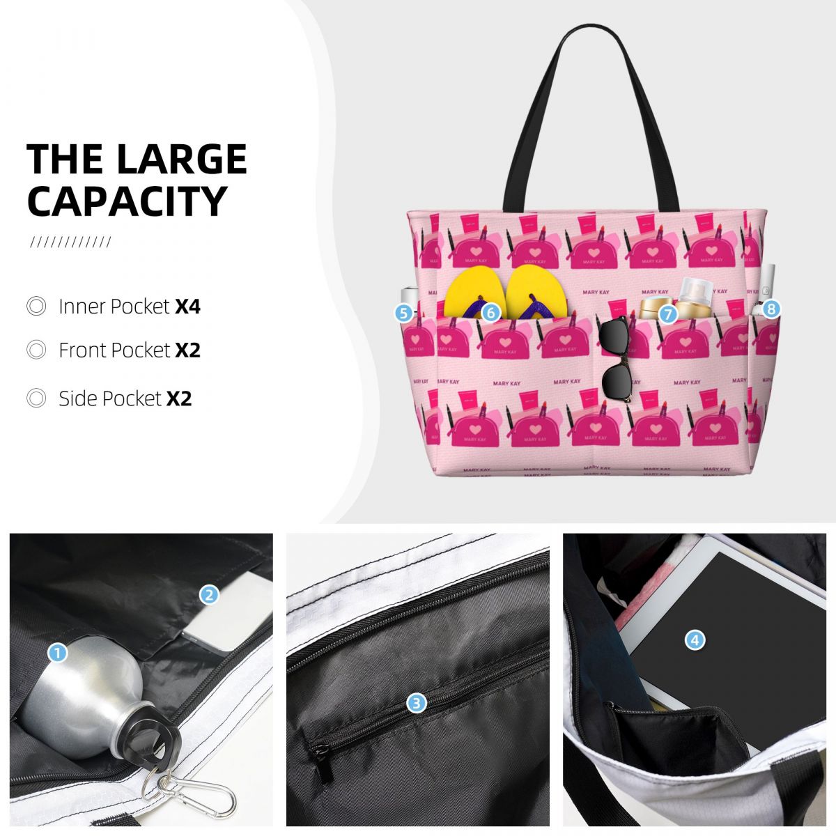 Mary Kay Beach Tote Bag Sport  - đánh giá và giá Yoga Fitness Tote