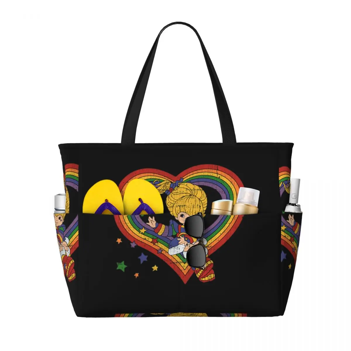Rainbow Brite With Rainbow Hea - đánh giá và giá Yoga Fitness Tote