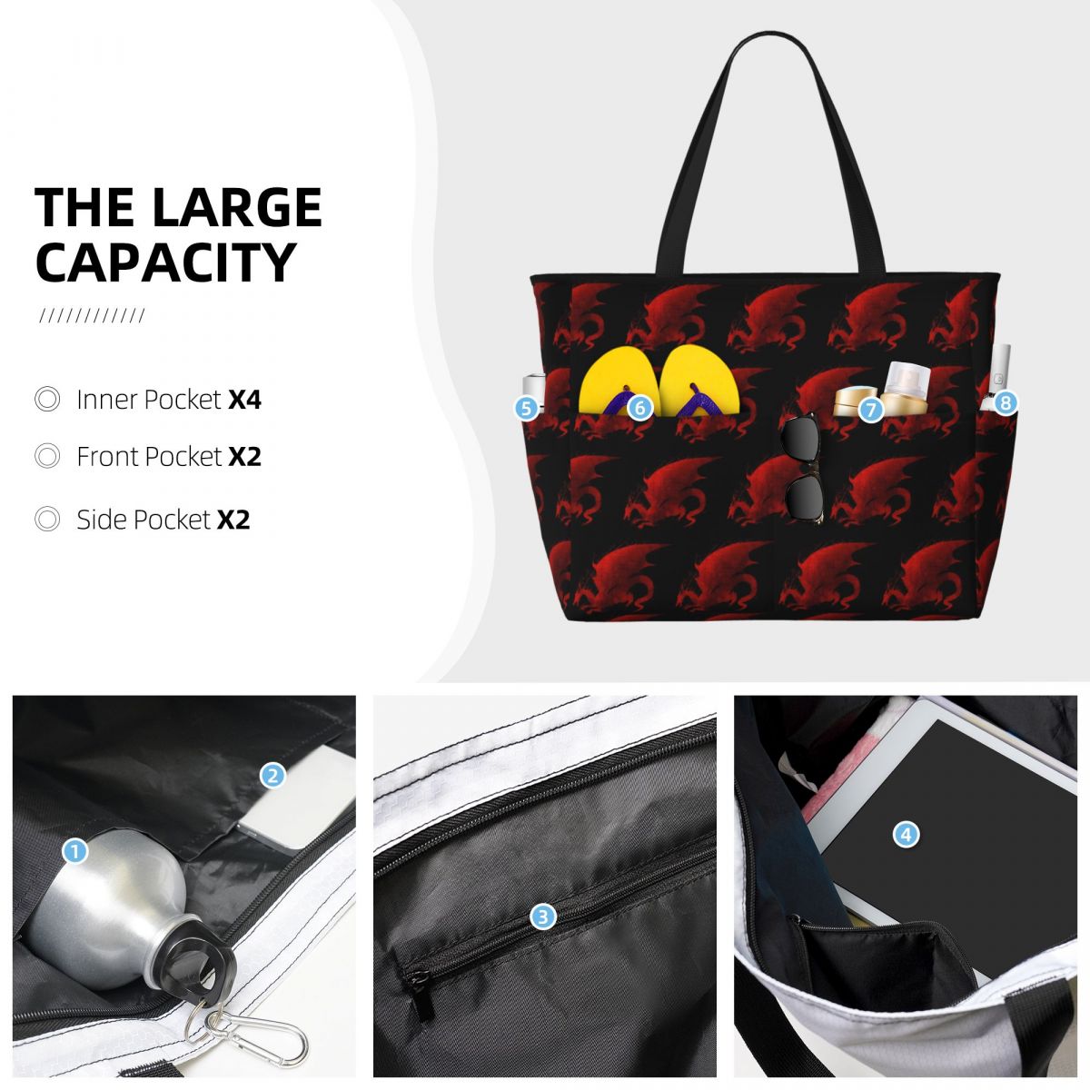 Dragon Age Origins Blood Drago - đánh giá và giá Yoga Fitness Tote