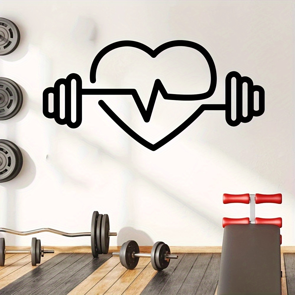 Large Heart-Shaped Barbell Wal - đánh giá và giá Yoga Fitness Health