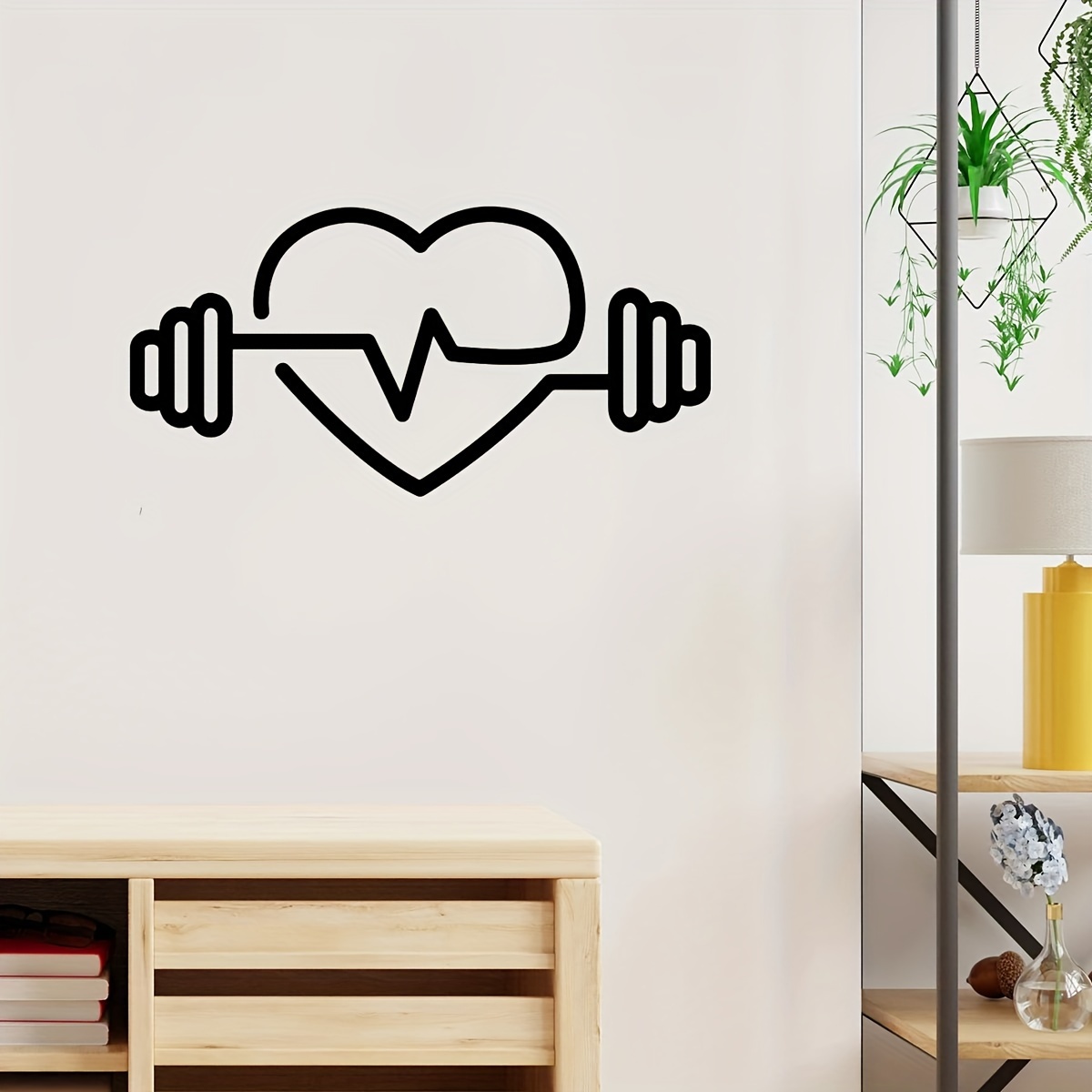 Large Heart-Shaped Barbell Wal - đánh giá và giá Yoga Fitness Health